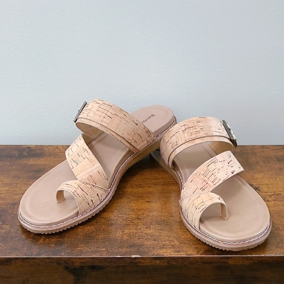BareTraps Tan & Cork Sandals size 8.5 - Picture 1 of 9